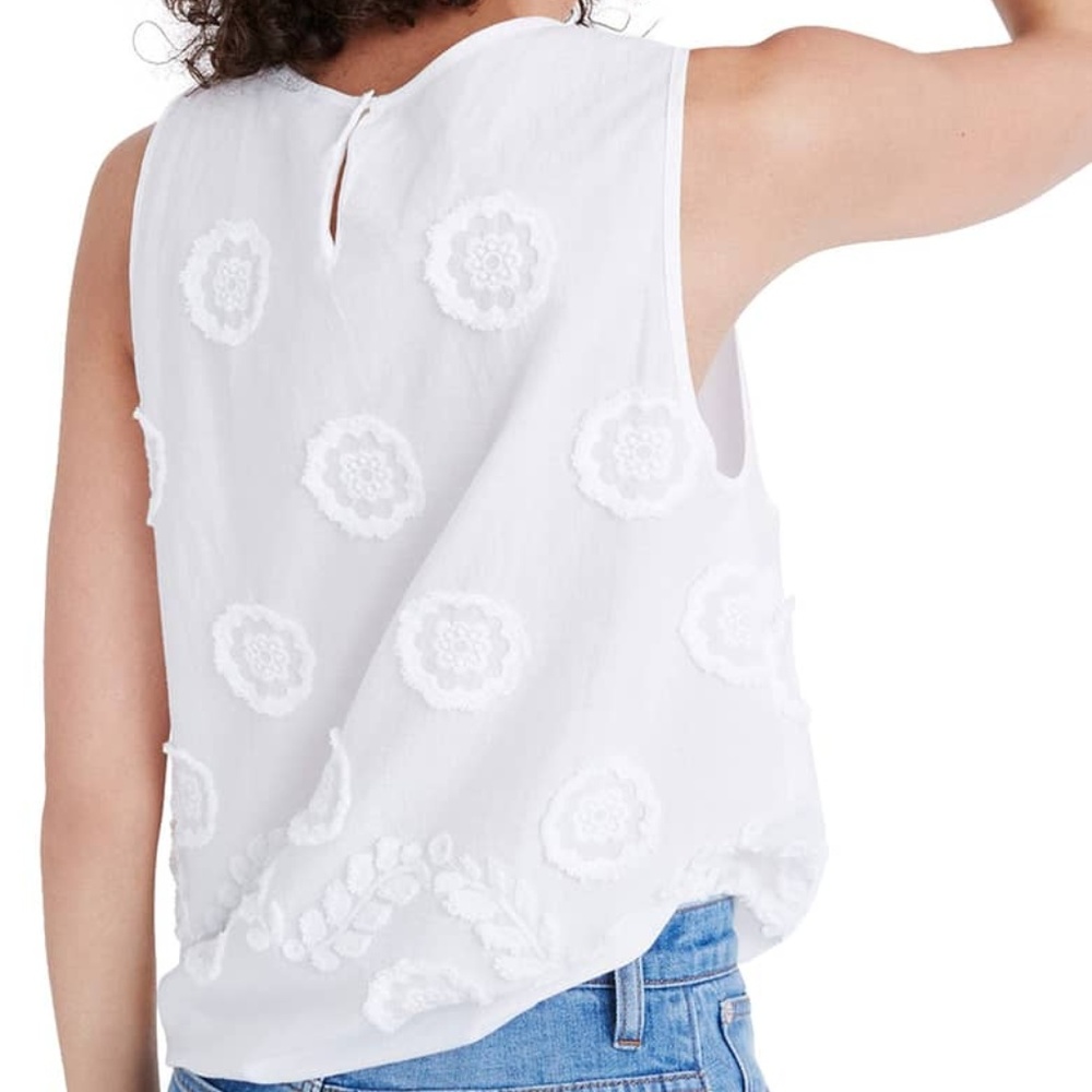 Madewell Embroidered Side-Tie Tank - Picture 2 of 4